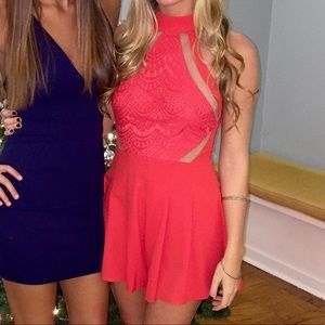 Red Romance Romper